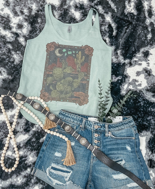 Rustic Tooled Desert Tank