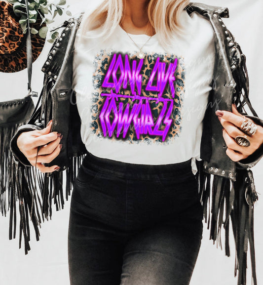 Purple Leopard Long Live Cowgirls