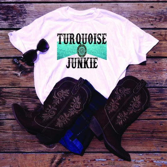 Turquoise Junkie (White)