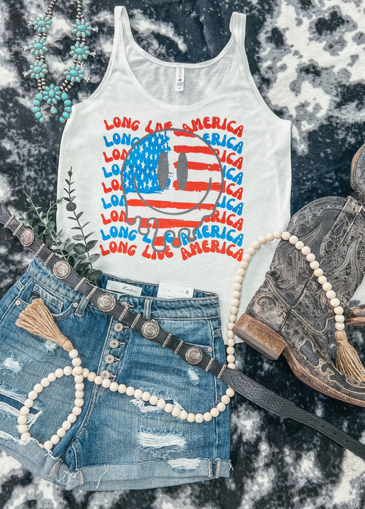 Long Live America smilie Tank Top