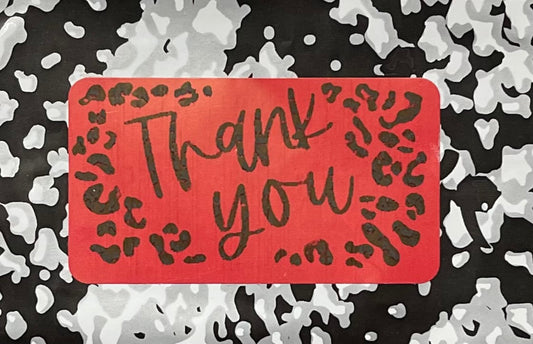 Thank You 2.25x1.25 Thermal Label(25,50,100,500)