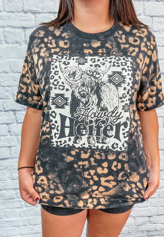 Bleached Leopard Howdy Heifer