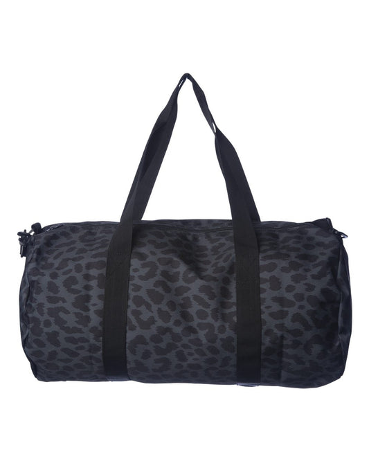 Black Leopard Duffel Bag