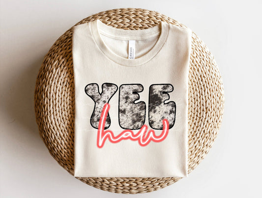 Yee Haw Neon Cowprint
