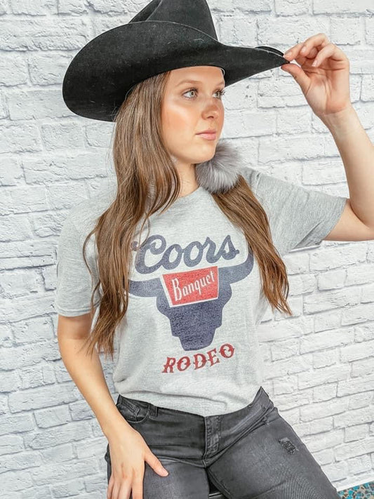Blue Bull Rodeo On Grey