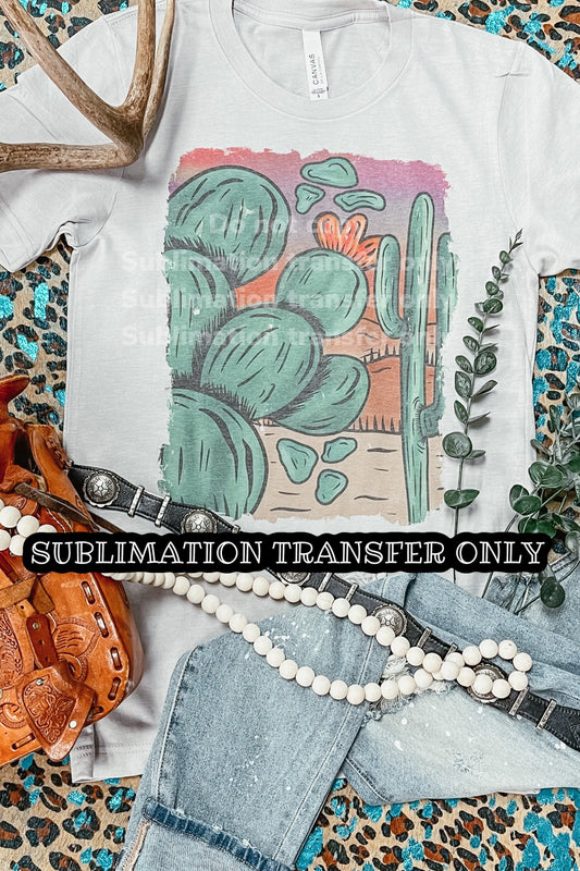 SUB TRANSFER- Cactus Painting
