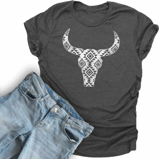 Aztec Bull Skull