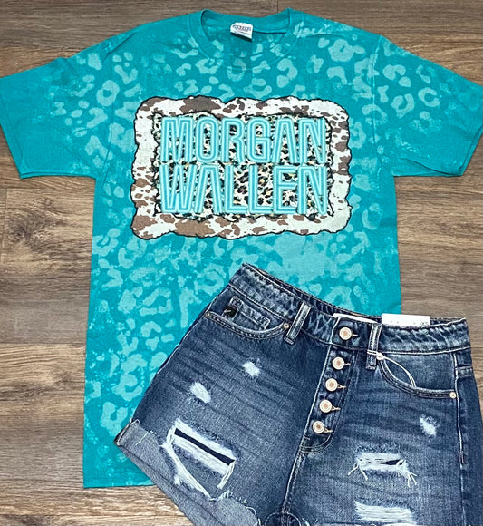 Teal Bleached Leopard MW