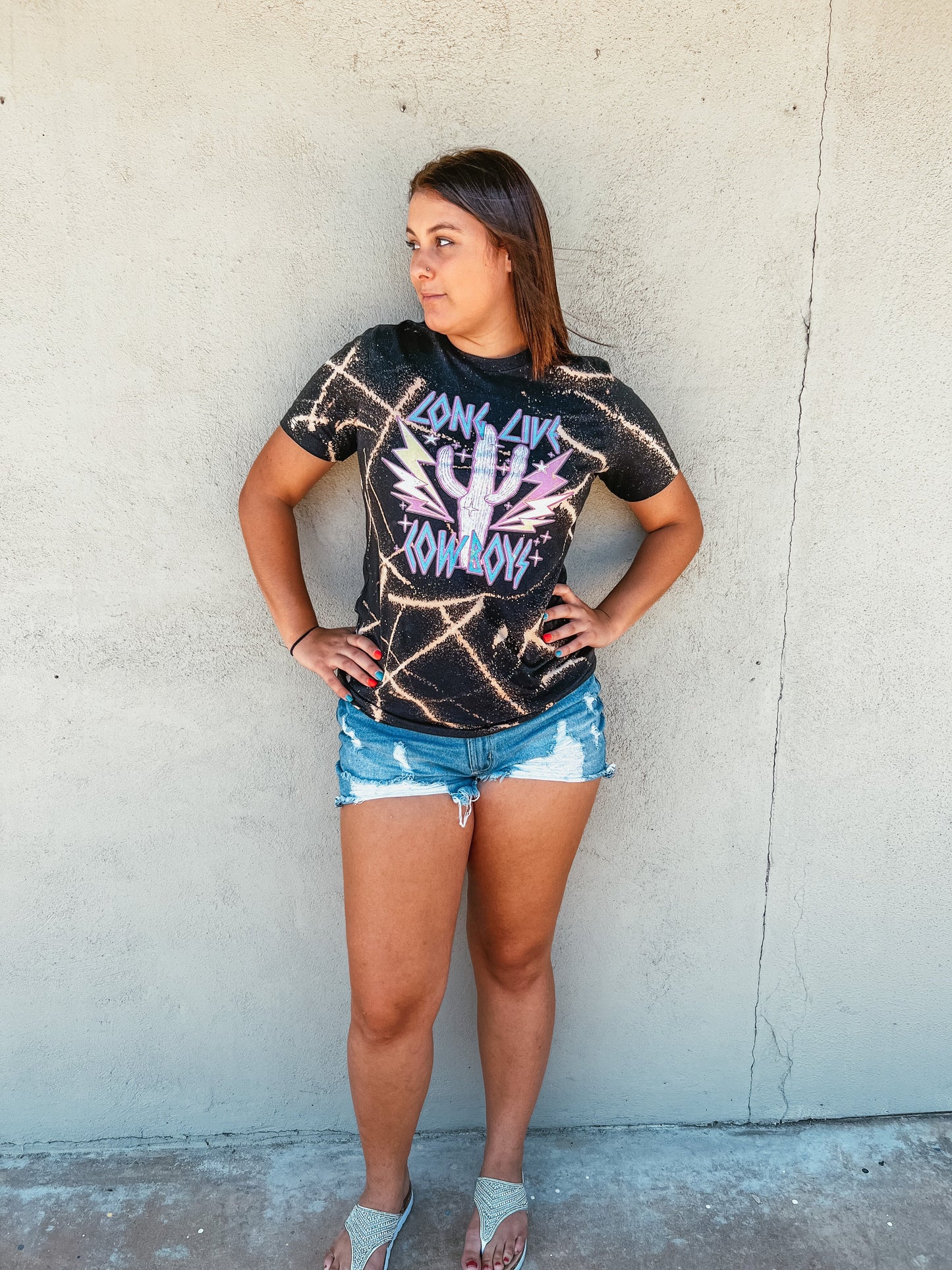 Lightning Splatter Bleached Long Live Cowboys