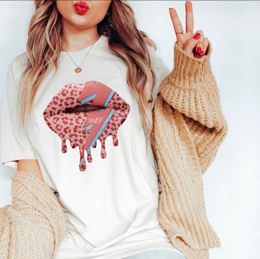 Lightning Bolt Leopard Lips