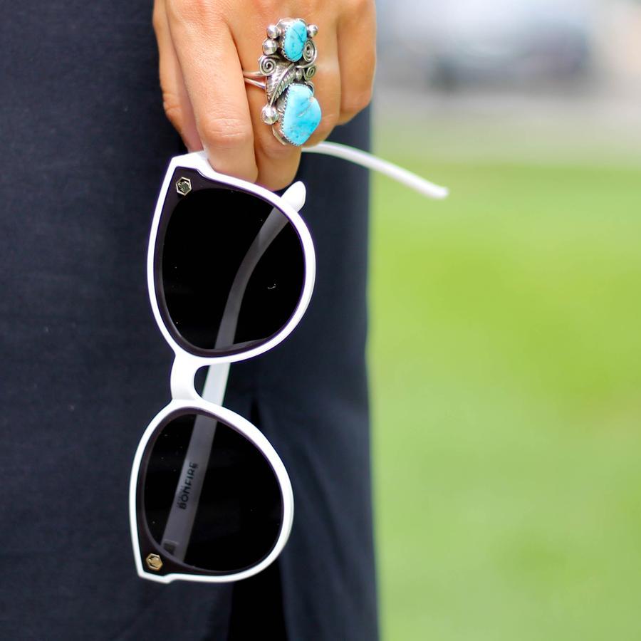 American Bonfire Rockstar Sunglasses in White