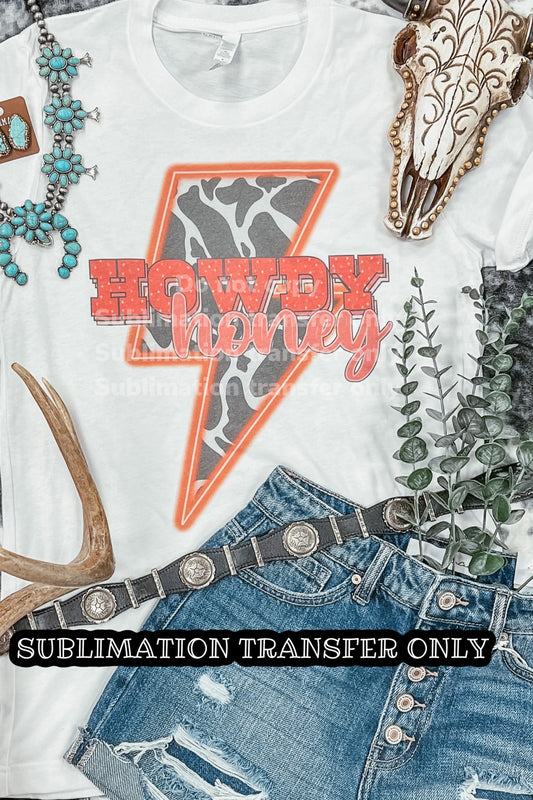 SUB TRANSFER- Howdy Honey Lightning Bolt