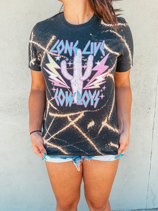 Lightning Splatter Bleached Long Live Cowboys