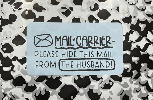 Hide From Husband 2.25x1.25 Thermal Label(25,50,100,500)