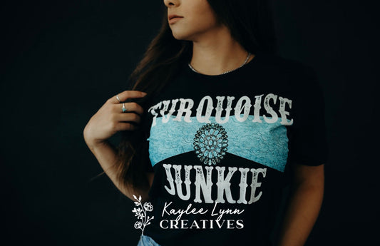 Turquoise Junkie (Black)