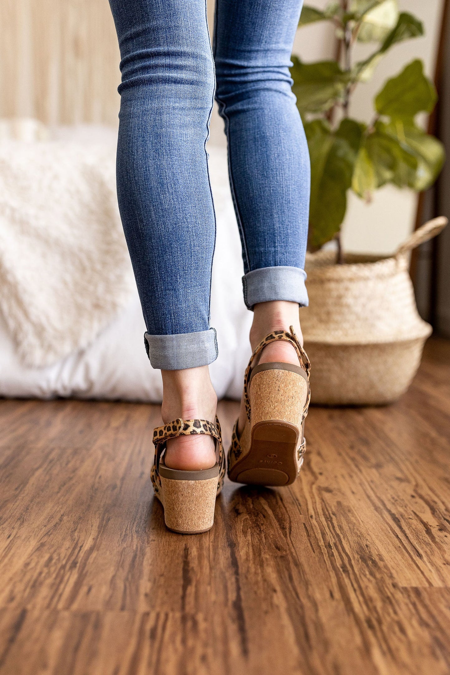 Corkys Lifeguard Wedge in Leopard