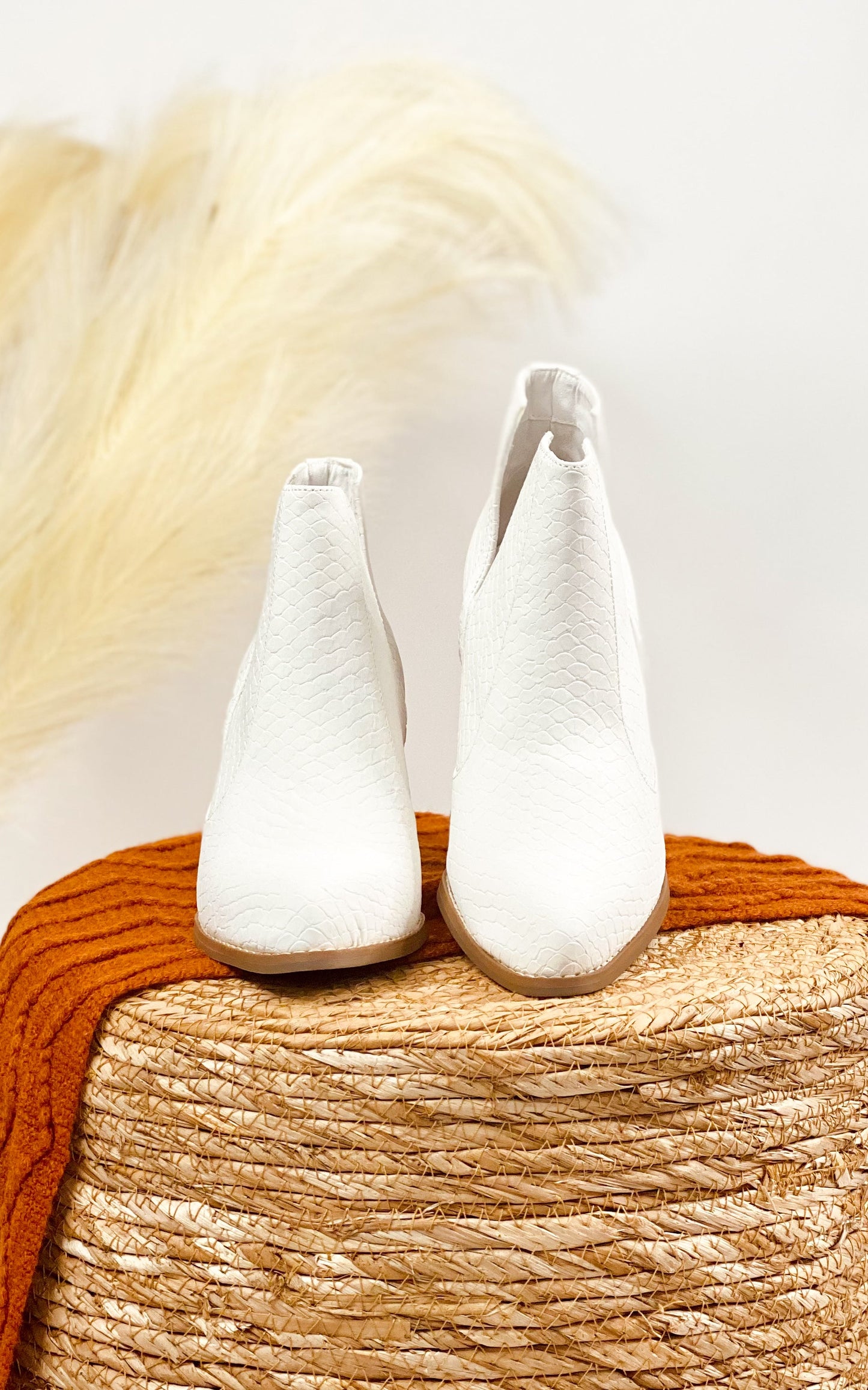 Not Rated Tarim Booties in White